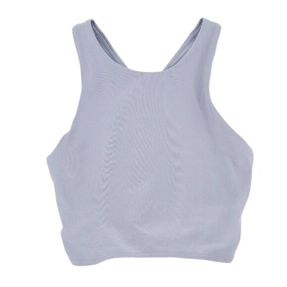 Athleta Cropped Tank Top Bra Gray S - Picture 1 of 5